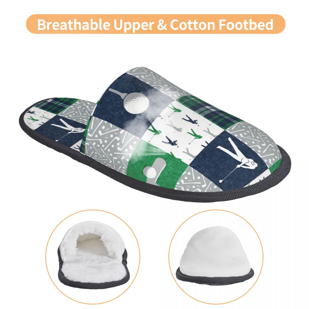 Golf Navy Plaid Guest Slippers - Spa & Wellness Komplex Bristol Royal * * * * recensie en prijs
